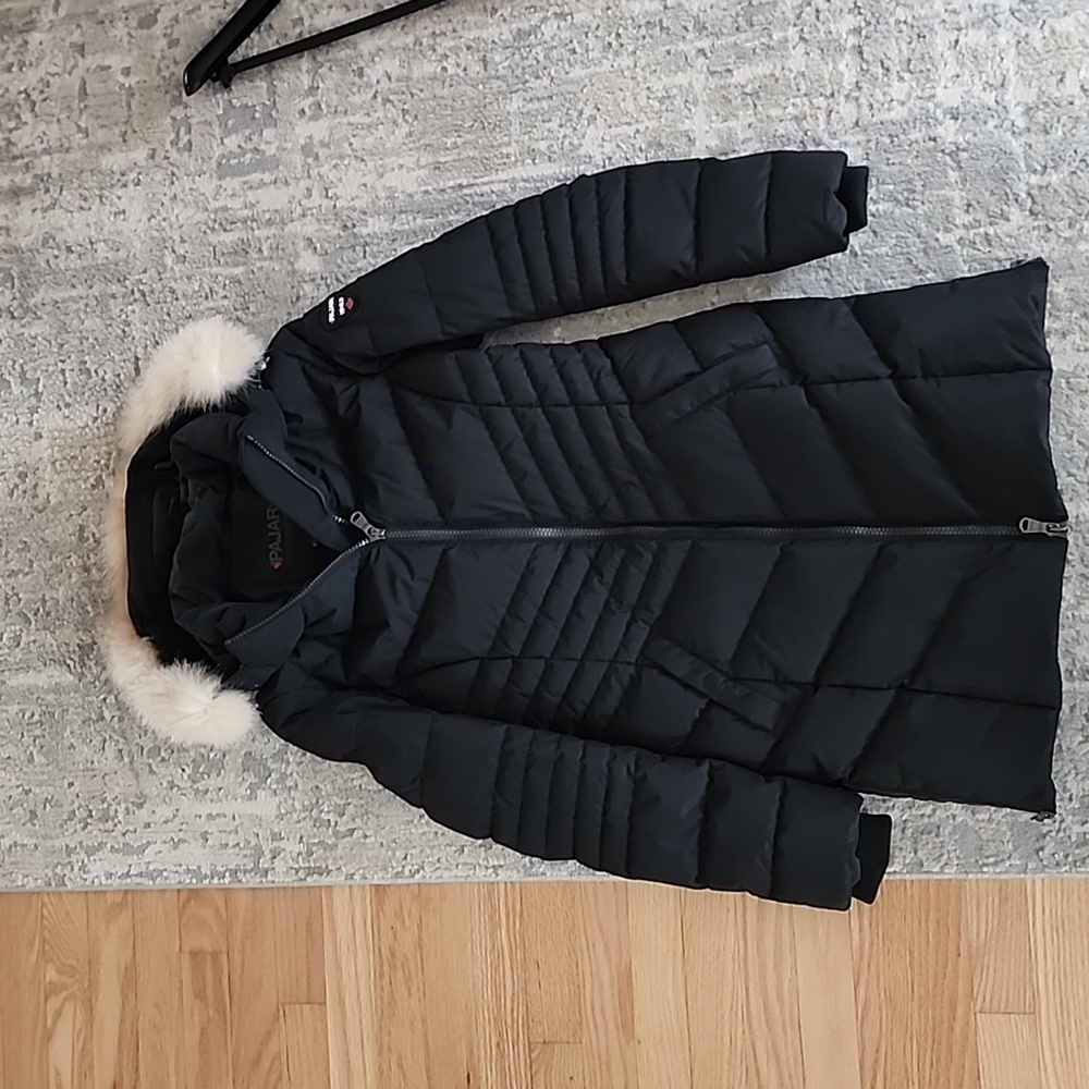 Pajar Queens quilted puffer coat real fox fur - Picture 3 of 7